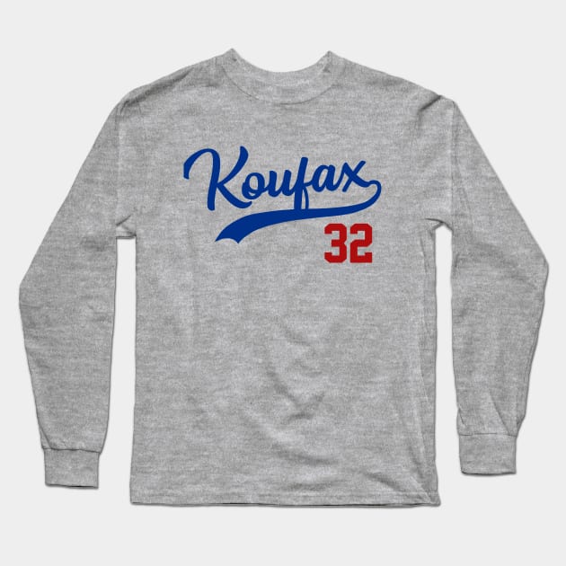 Sandy Koufax 32, LA Dodgers Long Sleeve T-Shirt by FanSwagUnltd